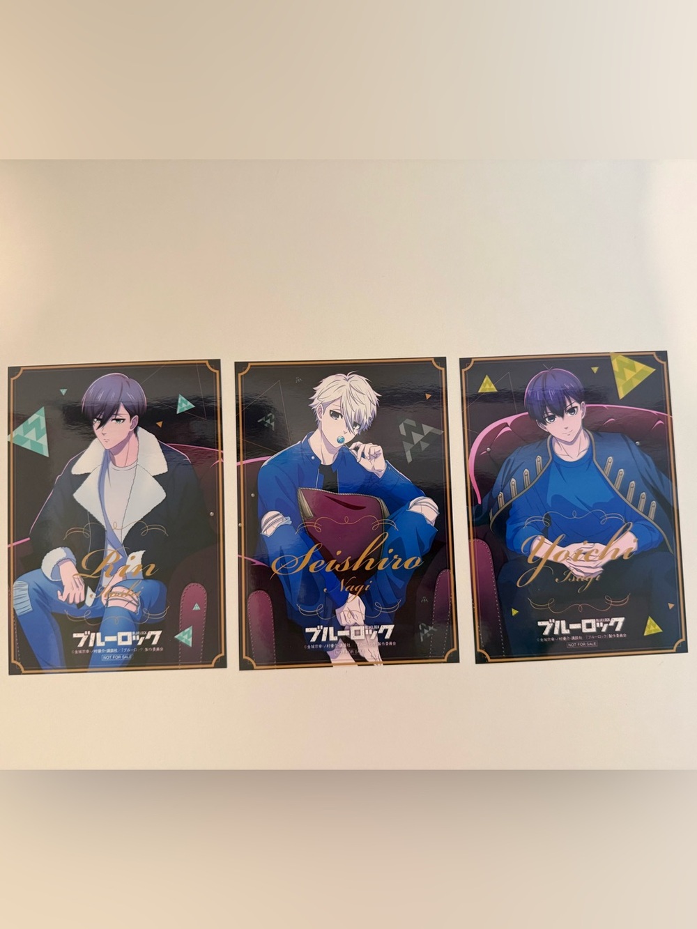 Anime official collectible blue lock photo set nagi isagi itoshi rin